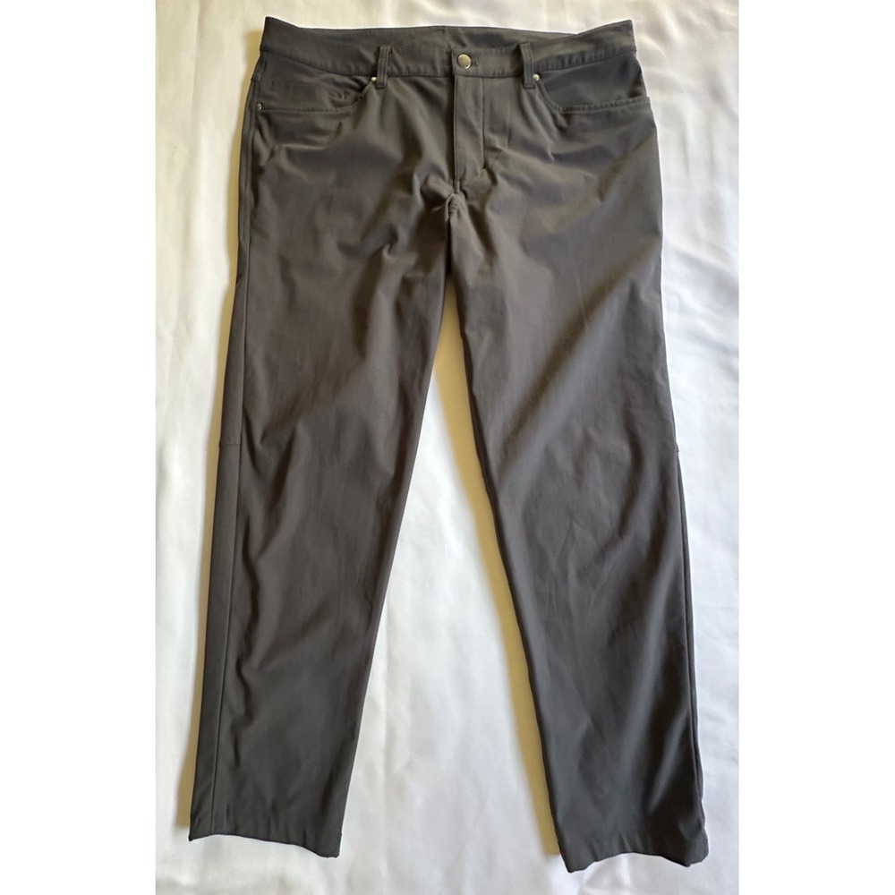 Lululemon ABC Pant Classic Warpstreme Gray Men Size 36 Technical Chino Trousers